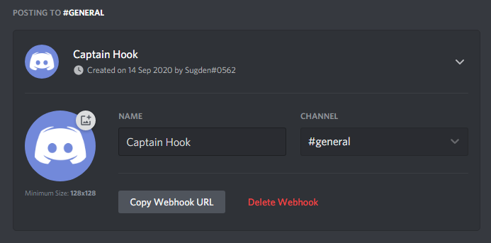 Creating a Webhook